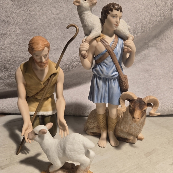 Lenox renaissance nativity 1991 set the shepherds - Picture 3 of 4